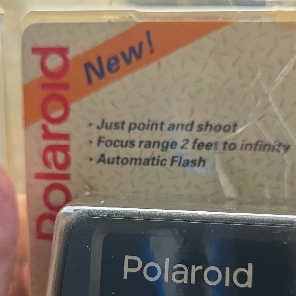 Polaroid OneStep CloseUp Instant Camera - Black and Red